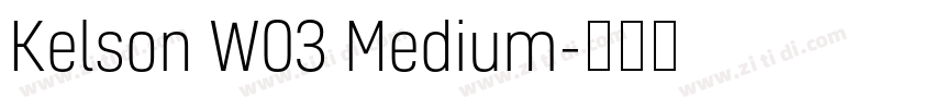 Kelson W03 Medium字体转换